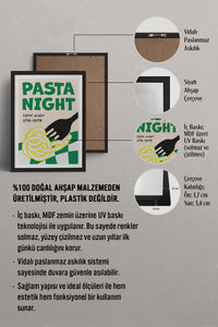 HOMEPACK Ahşap Çerçeveli Tablo Çerçeveli Poster Sanatsal Modern Duvar Dekoru TK-746