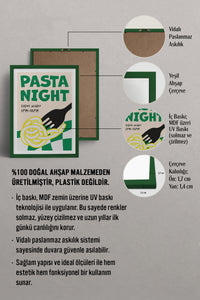 HOMEPACK Ahşap Çerçeveli Tablo Çerçeveli Poster Sanatsal Modern Duvar Dekoru TK-746