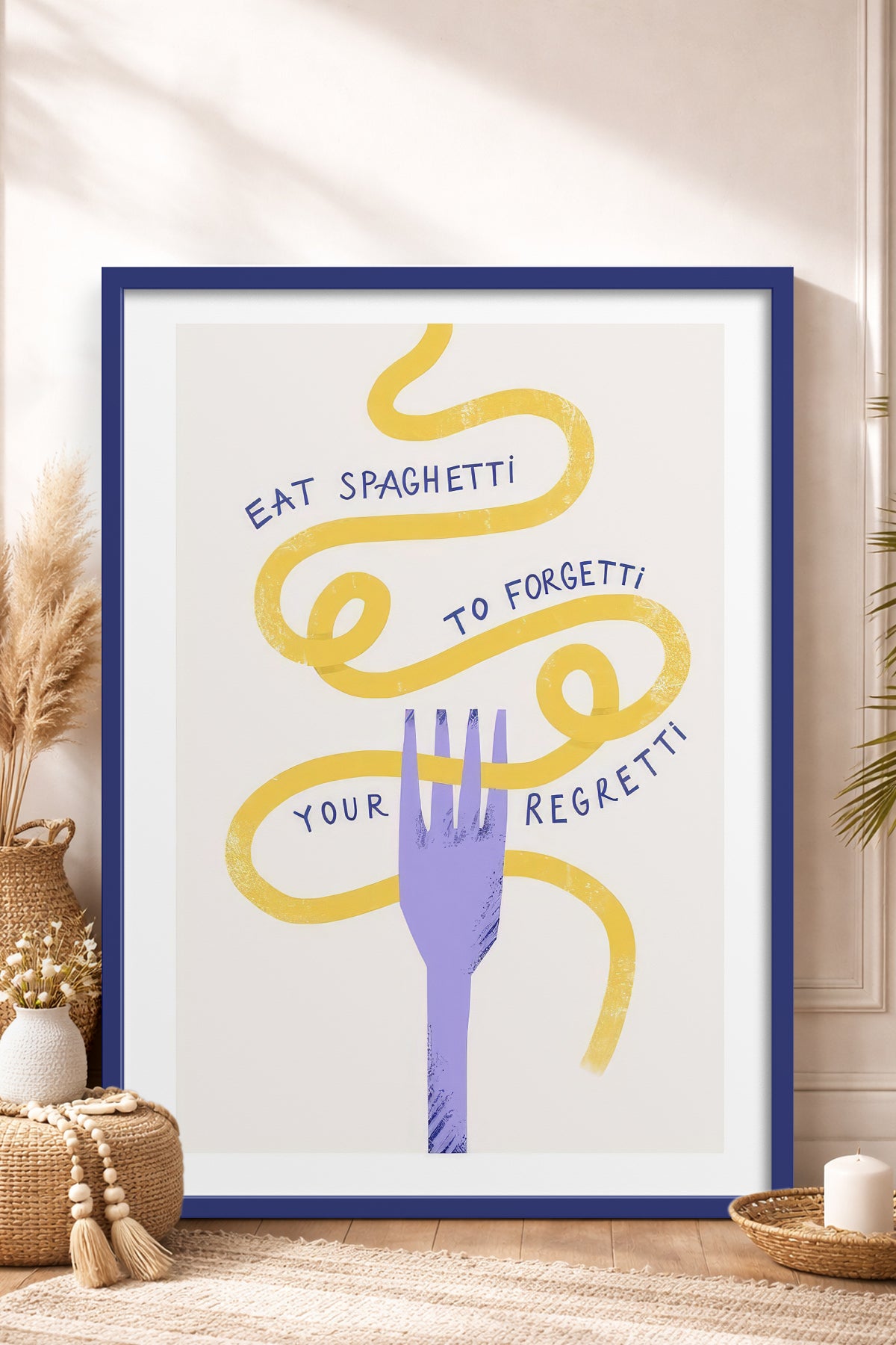 HOMEPACK Ahşap Çerçeveli Tablo Çerçeveli Poster Sanatsal Modern Duvar Dekoru TK-747