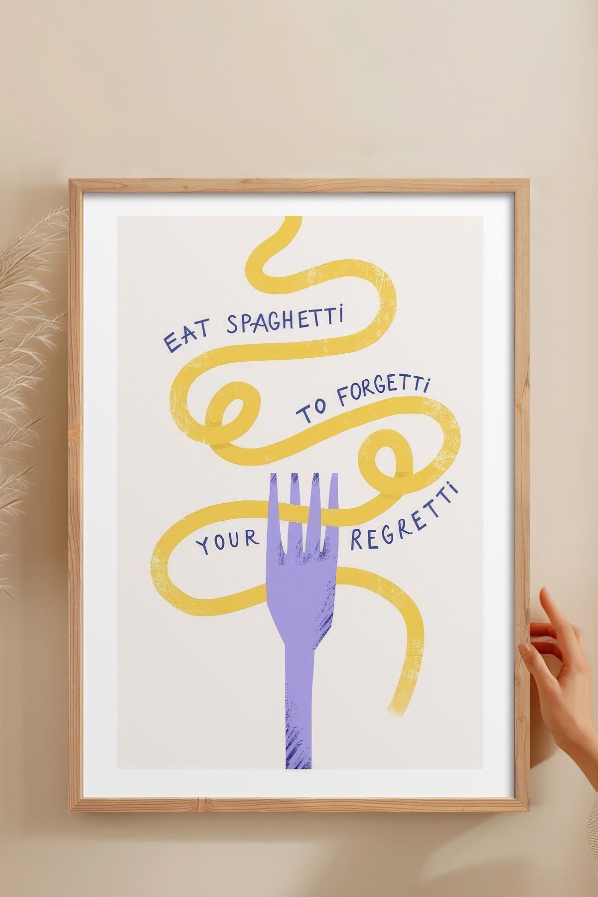 HOMEPACK Ahşap Çerçeveli Tablo Çerçeveli Poster Sanatsal Modern Duvar Dekoru TK-747