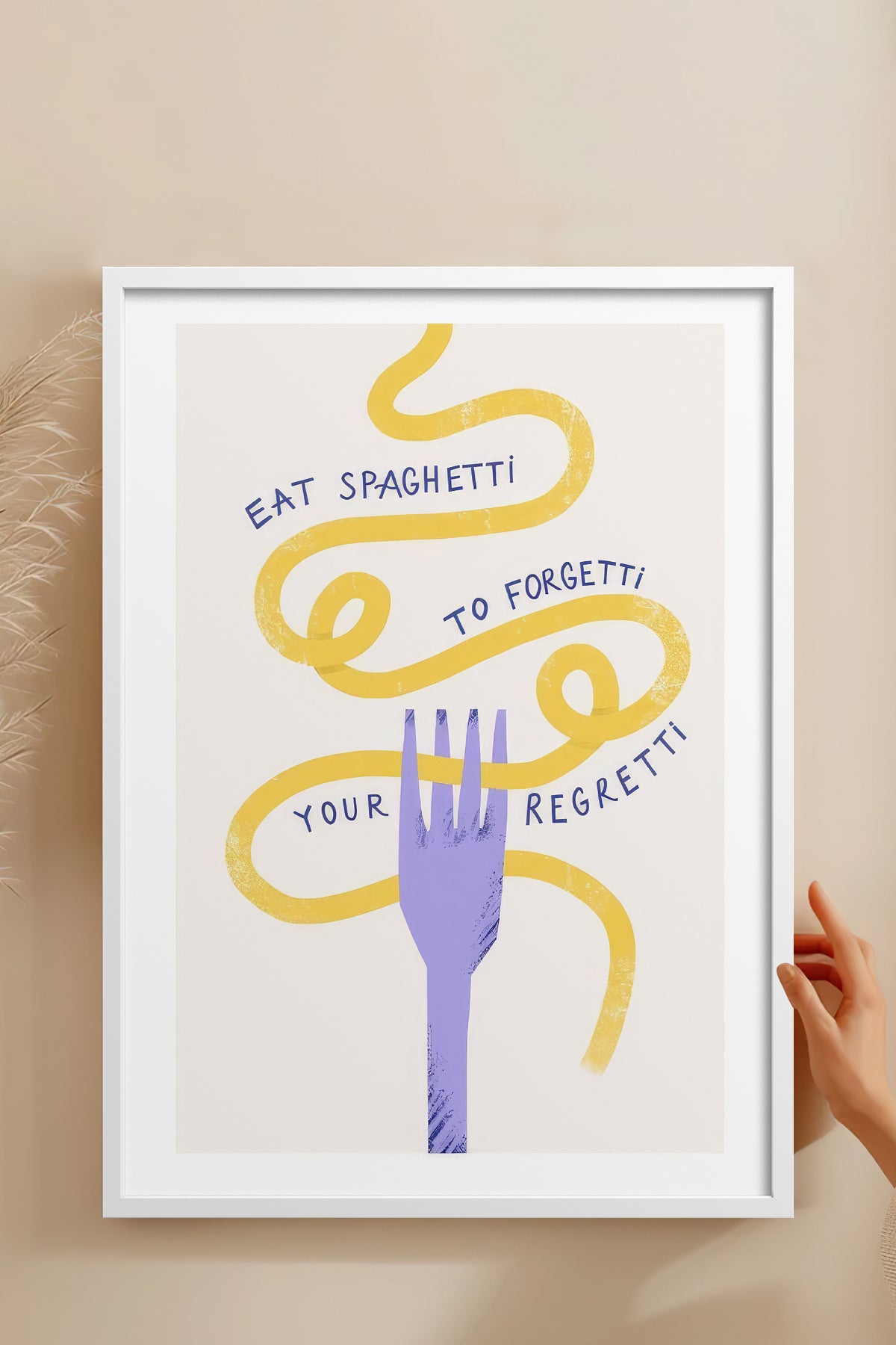 HOMEPACK Ahşap Çerçeveli Tablo Çerçeveli Poster Sanatsal Modern Duvar Dekoru TK-747