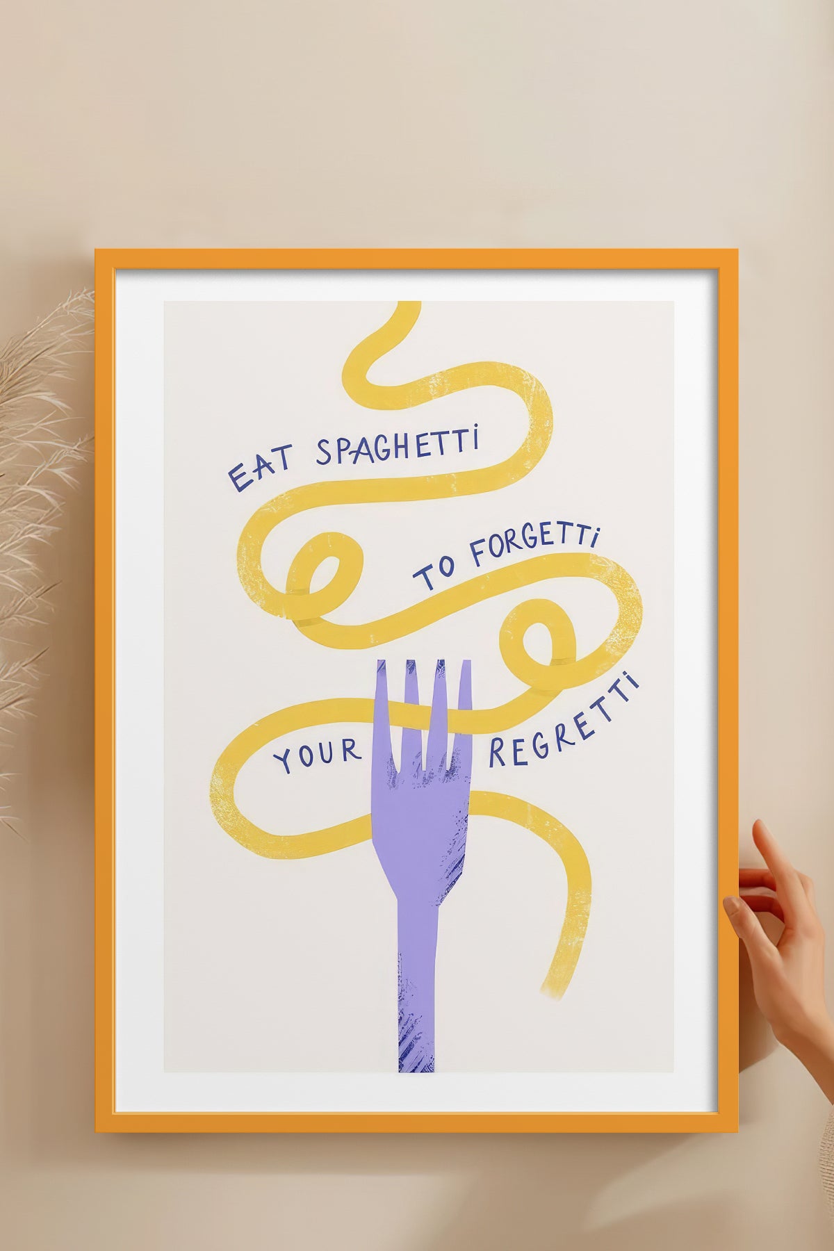 HOMEPACK Ahşap Çerçeveli Tablo Çerçeveli Poster Sanatsal Modern Duvar Dekoru TK-747