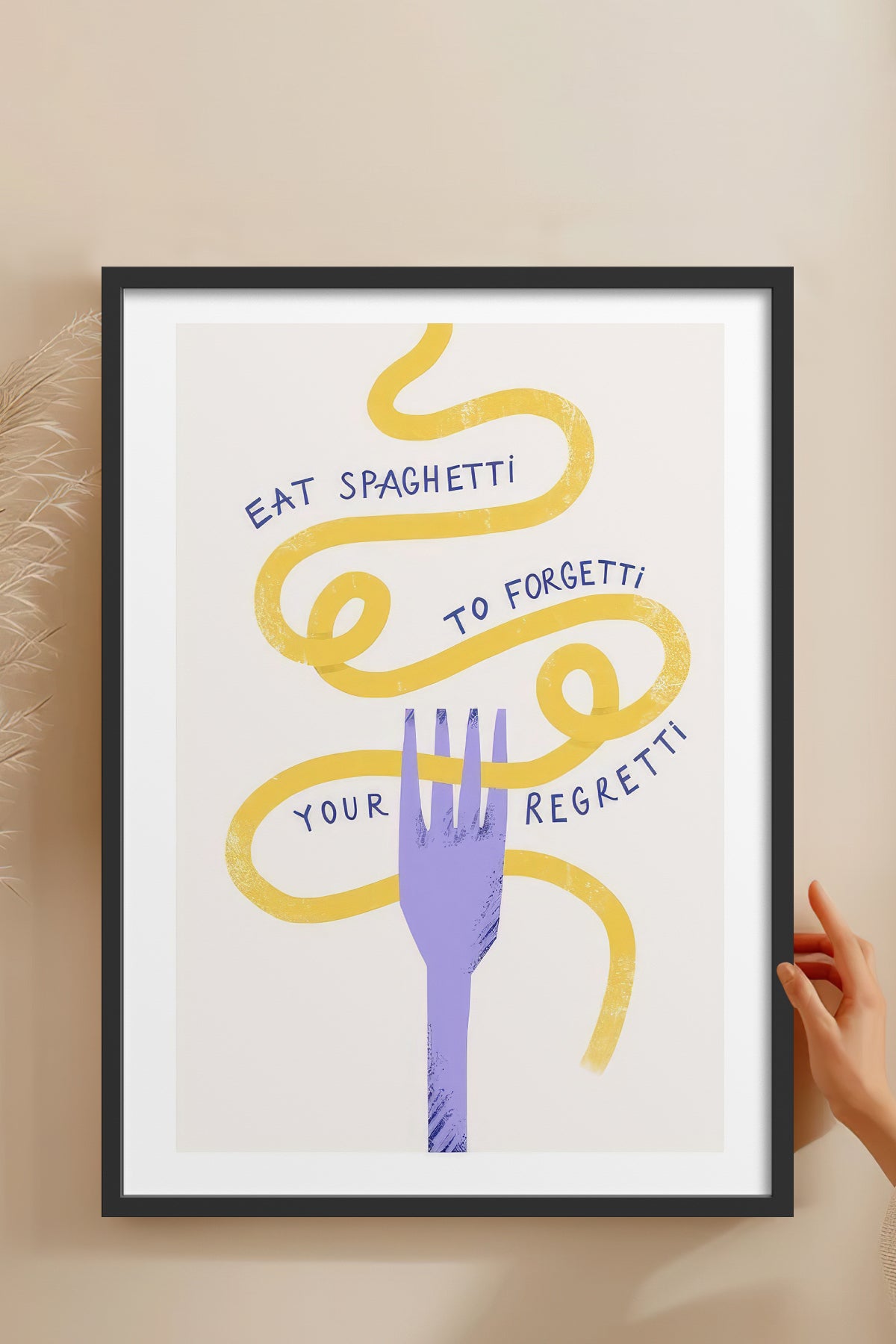 HOMEPACK Ahşap Çerçeveli Tablo Çerçeveli Poster Sanatsal Modern Duvar Dekoru TK-747