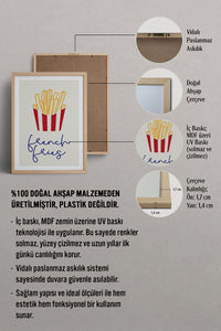 HOMEPACK Ahşap Çerçeveli Tablo Çerçeveli Poster Sanatsal Modern Duvar Dekoru TK-748