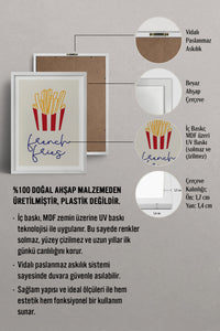 HOMEPACK Ahşap Çerçeveli Tablo Çerçeveli Poster Sanatsal Modern Duvar Dekoru TK-748