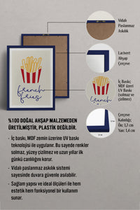 HOMEPACK Ahşap Çerçeveli Tablo Çerçeveli Poster Sanatsal Modern Duvar Dekoru TK-748