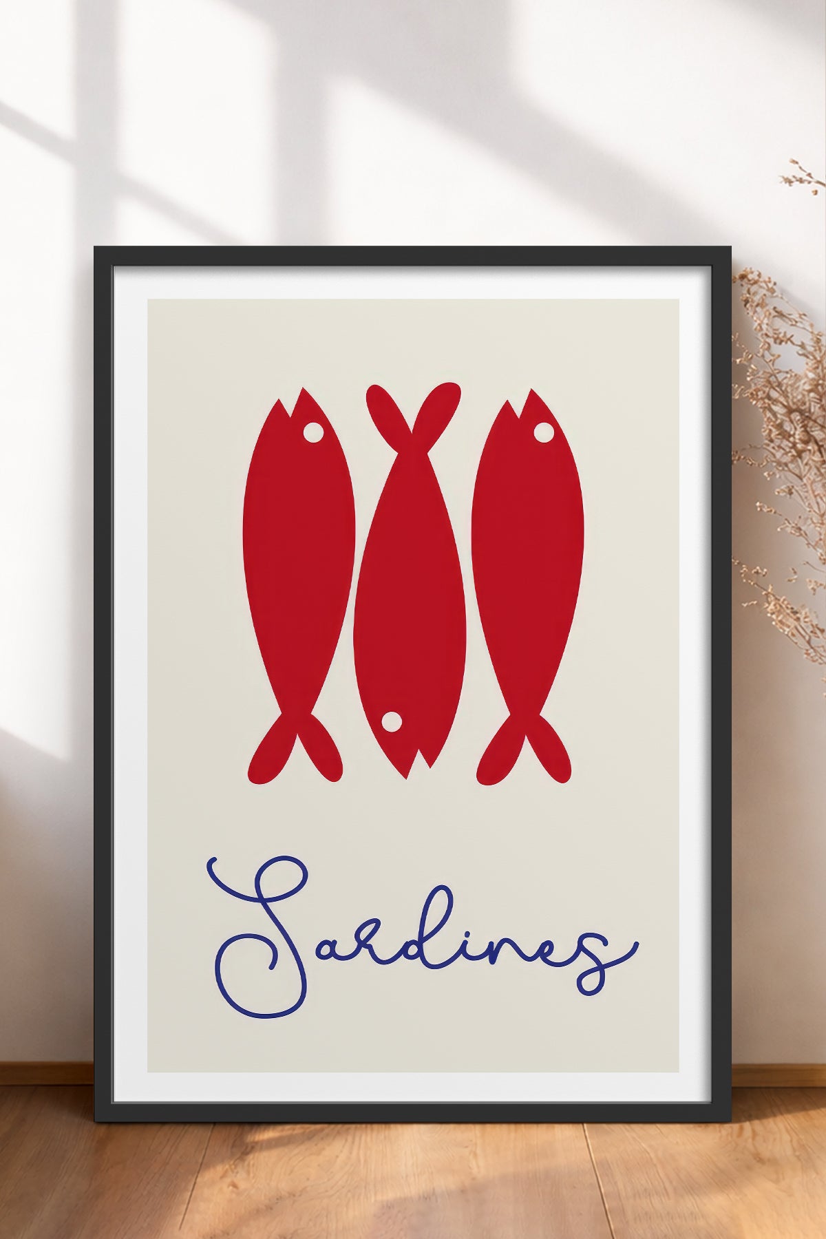 HOMEPACK Ahşap Çerçeveli Tablo Çerçeveli Poster Sanatsal Modern Duvar Dekoru TK-749