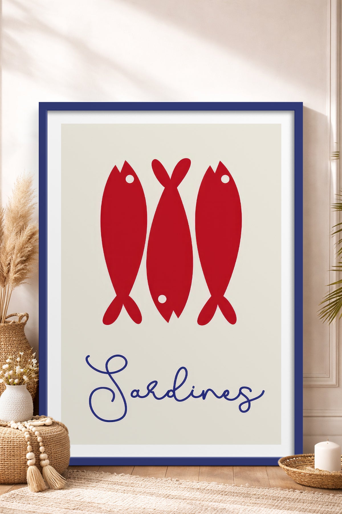 HOMEPACK Ahşap Çerçeveli Tablo Çerçeveli Poster Sanatsal Modern Duvar Dekoru TK-749