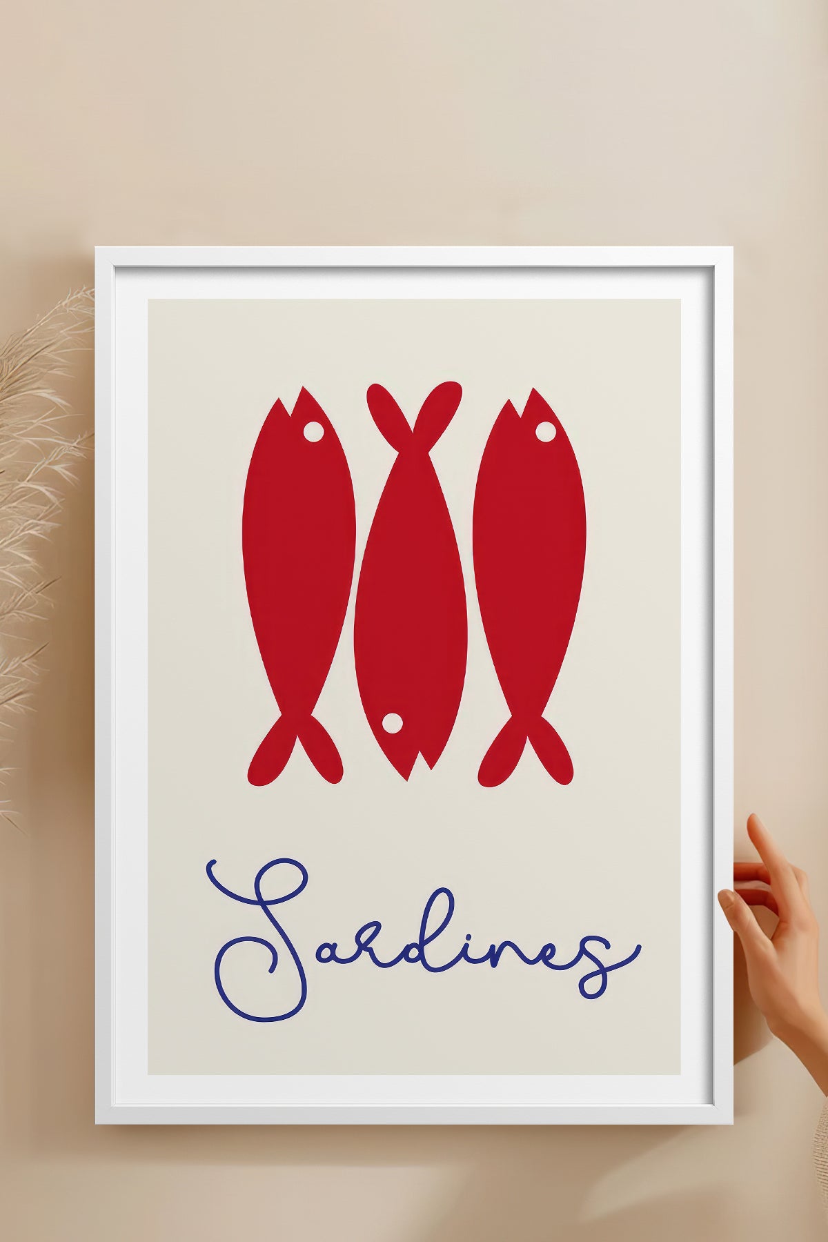 HOMEPACK Ahşap Çerçeveli Tablo Çerçeveli Poster Sanatsal Modern Duvar Dekoru TK-749