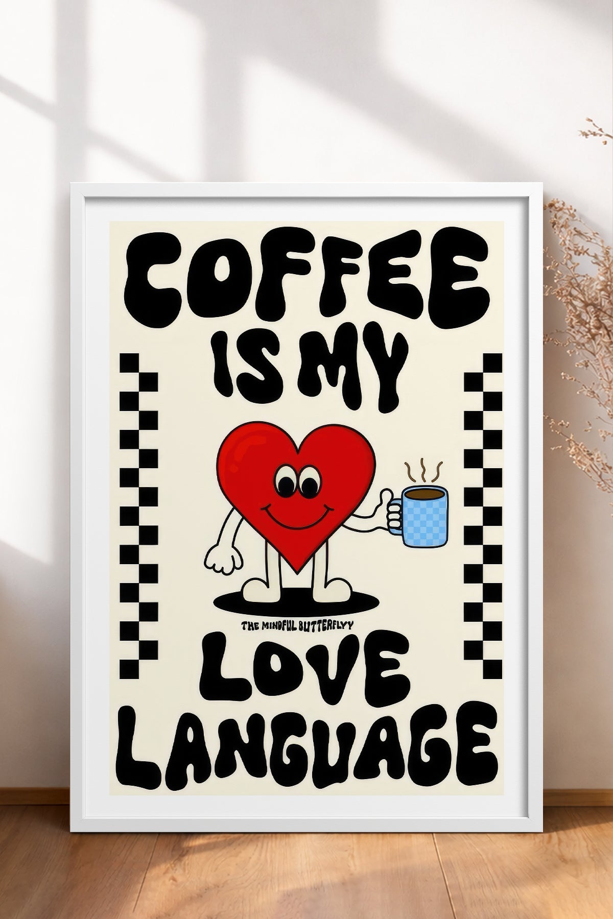 HOMEPACK Ahşap Çerçeveli Tablo Çerçeveli Poster Sanatsal Modern Duvar Dekoru TK-751