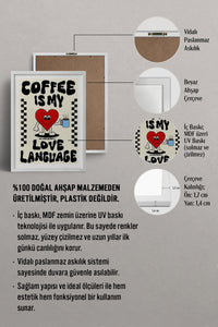 HOMEPACK Ahşap Çerçeveli Tablo Çerçeveli Poster Sanatsal Modern Duvar Dekoru TK-751