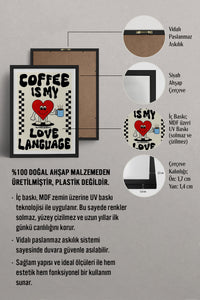 HOMEPACK Ahşap Çerçeveli Tablo Çerçeveli Poster Sanatsal Modern Duvar Dekoru TK-751