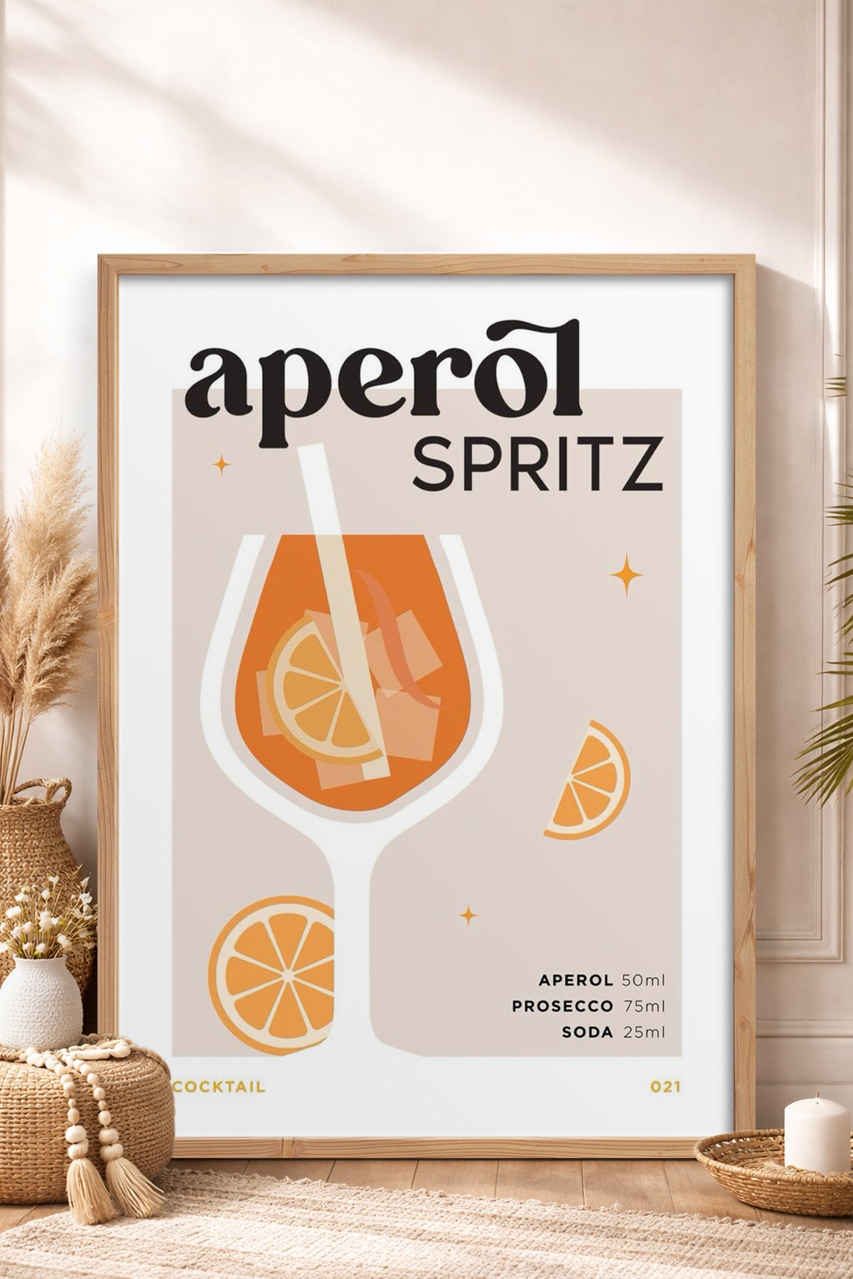 HOMEPACK Ahşap Çerçeveli Tablo Çerçeveli Poster Sanatsal Modern Duvar Dekoru TK-752