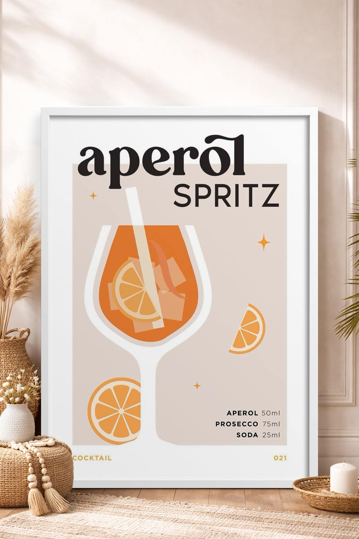 HOMEPACK Ahşap Çerçeveli Tablo Çerçeveli Poster Sanatsal Modern Duvar Dekoru TK-752