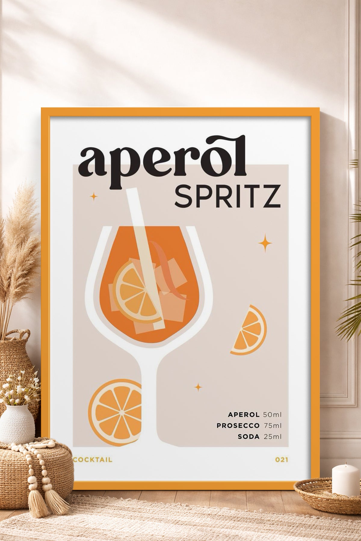 HOMEPACK Ahşap Çerçeveli Tablo Çerçeveli Poster Sanatsal Modern Duvar Dekoru TK-752