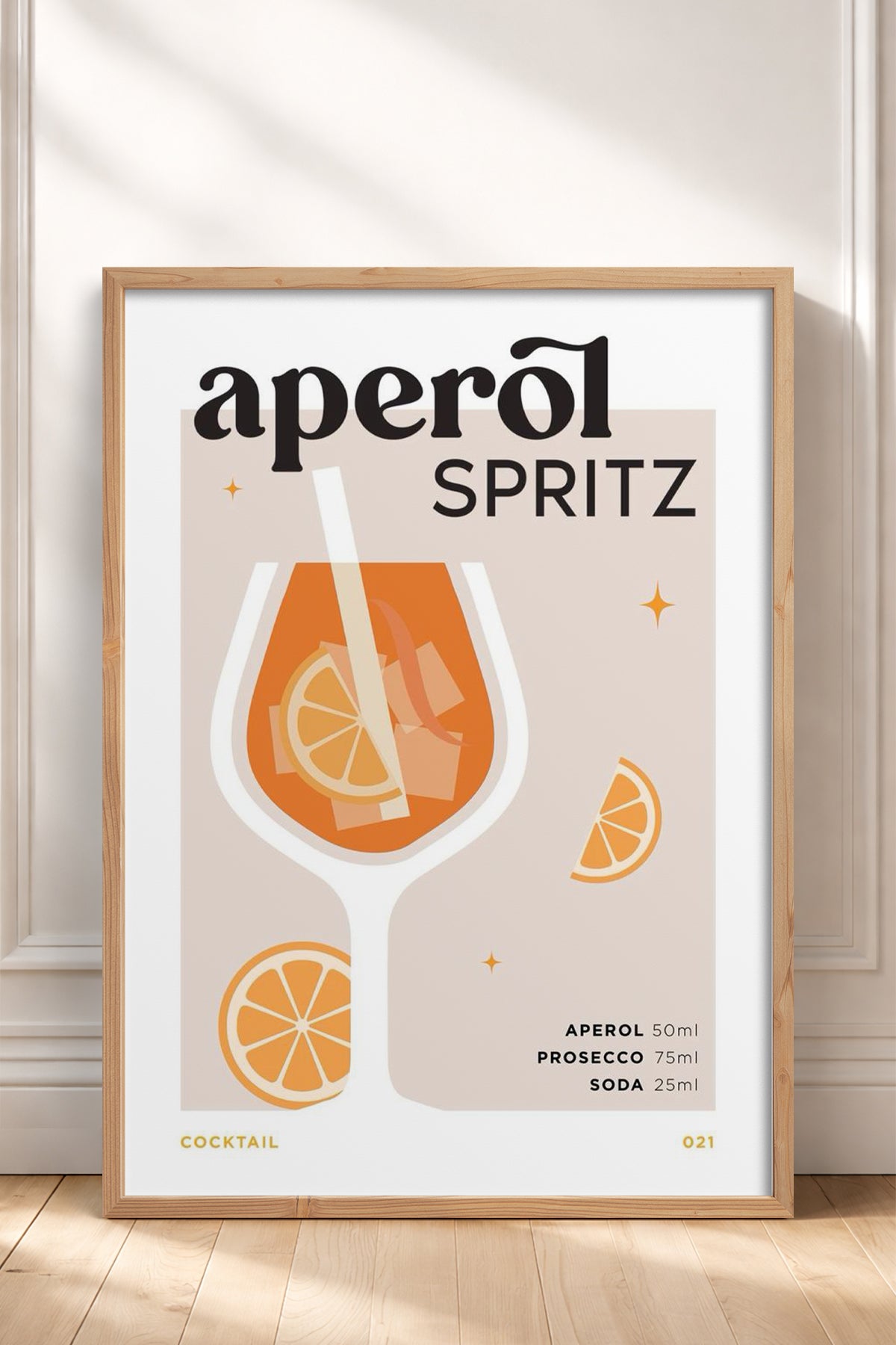 HOMEPACK Ahşap Çerçeveli Tablo Çerçeveli Poster Sanatsal Modern Duvar Dekoru TK-752