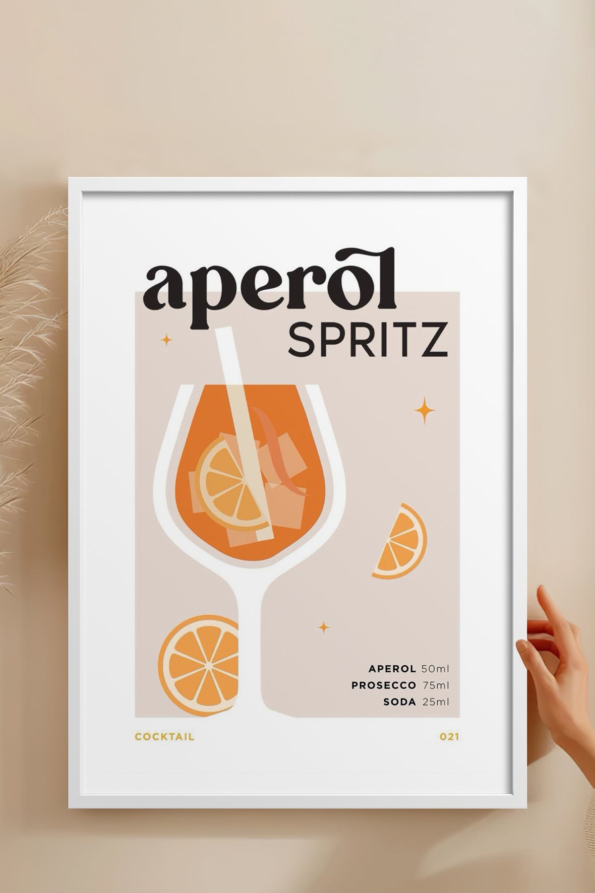 HOMEPACK Ahşap Çerçeveli Tablo Çerçeveli Poster Sanatsal Modern Duvar Dekoru TK-752