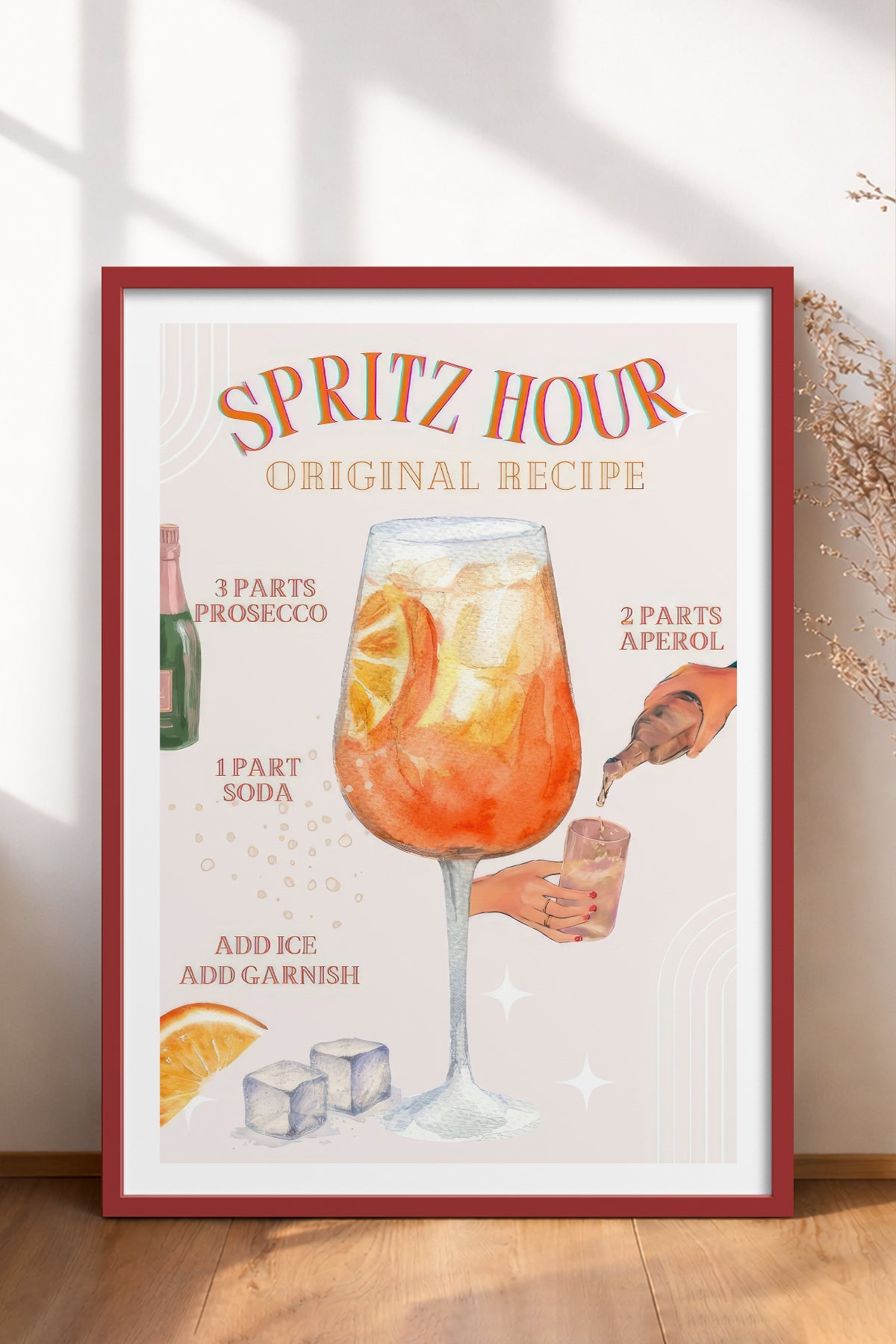 HOMEPACK Ahşap Çerçeveli Tablo Çerçeveli Poster Sanatsal Modern Duvar Dekoru TK-753