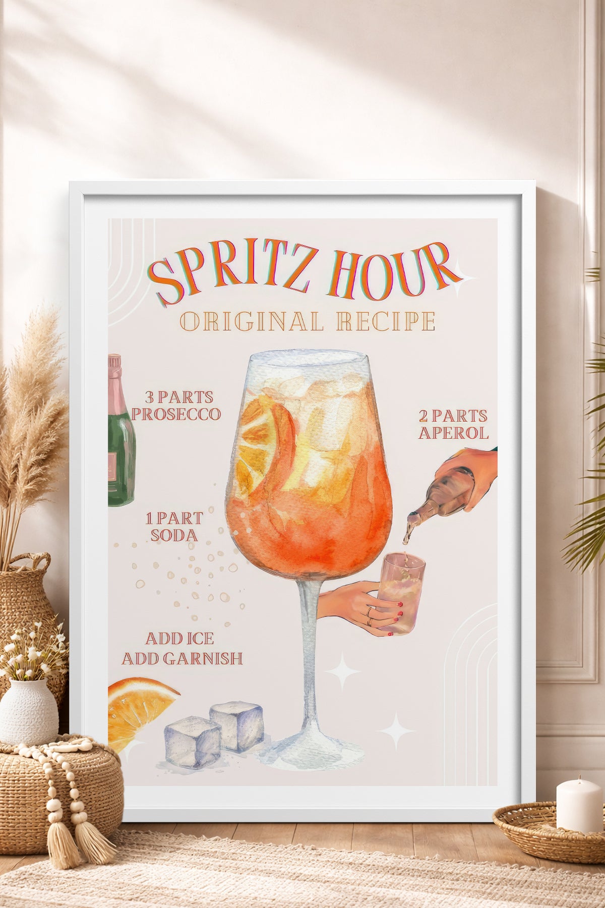HOMEPACK Ahşap Çerçeveli Tablo Çerçeveli Poster Sanatsal Modern Duvar Dekoru TK-753
