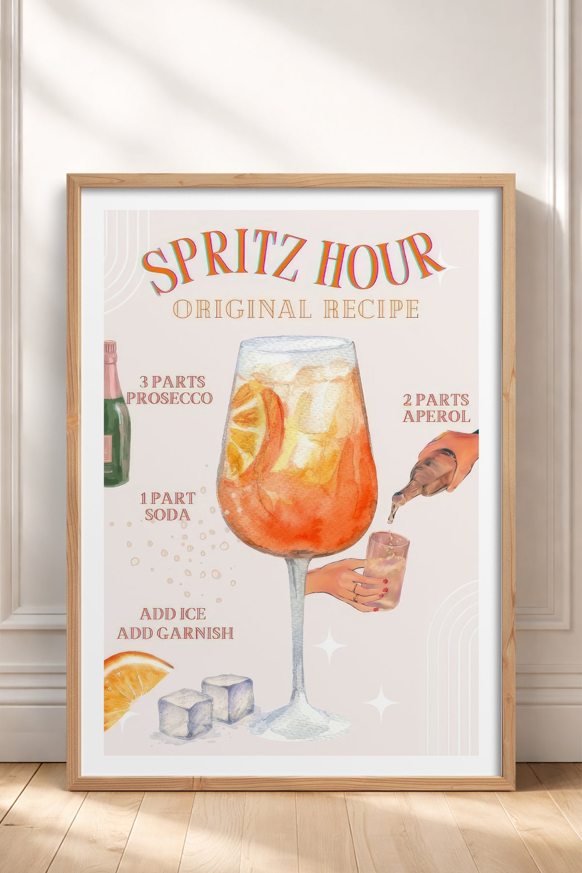 HOMEPACK Ahşap Çerçeveli Tablo Çerçeveli Poster Sanatsal Modern Duvar Dekoru TK-753