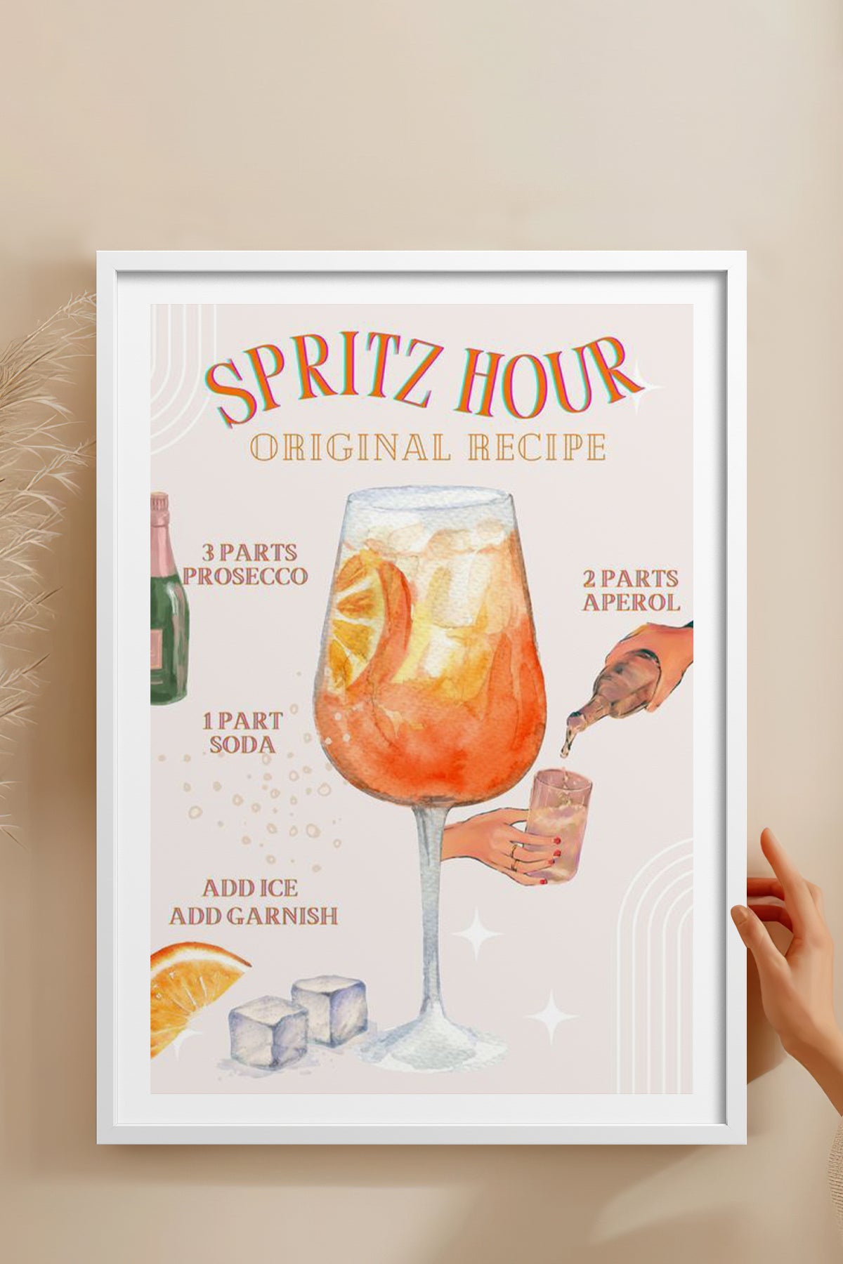 HOMEPACK Ahşap Çerçeveli Tablo Çerçeveli Poster Sanatsal Modern Duvar Dekoru TK-753