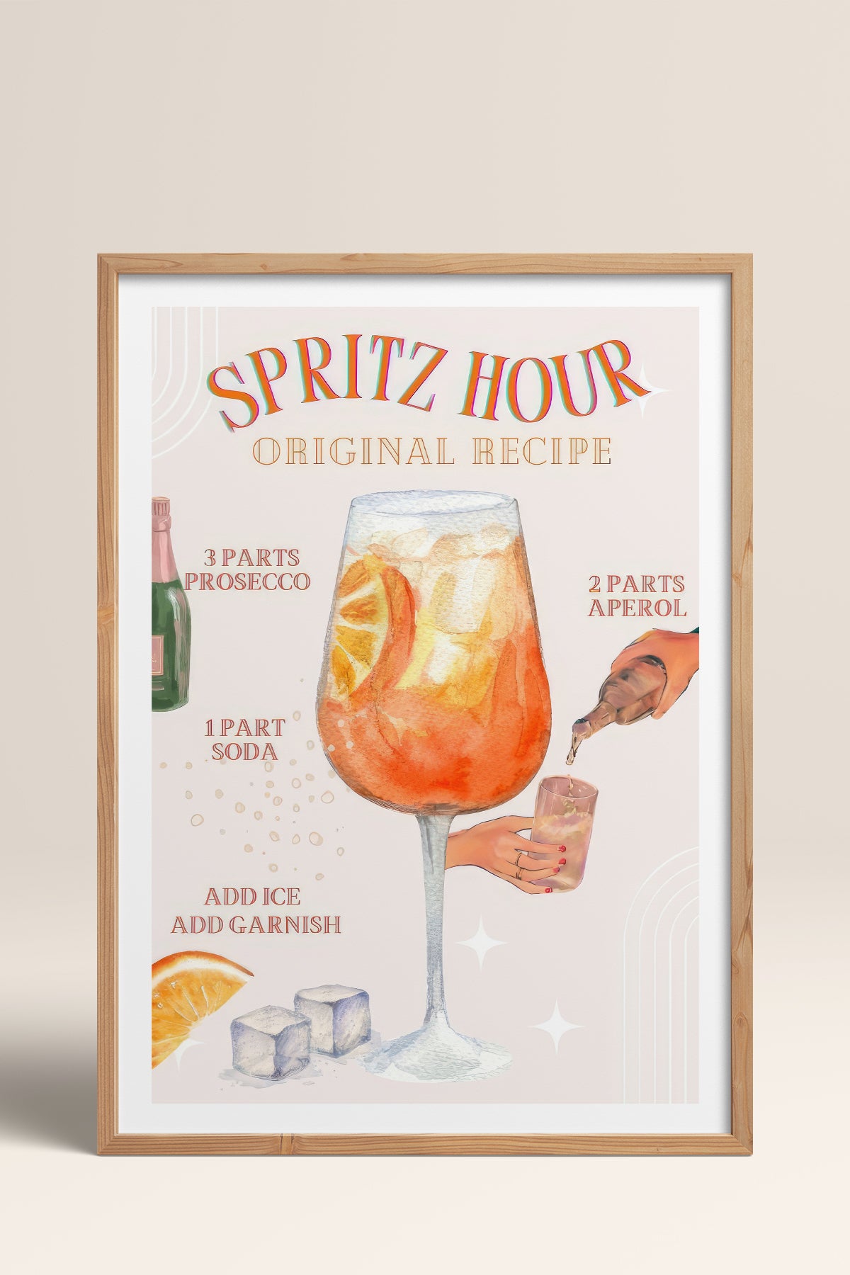 HOMEPACK Ahşap Çerçeveli Tablo Çerçeveli Poster Sanatsal Modern Duvar Dekoru TK-753