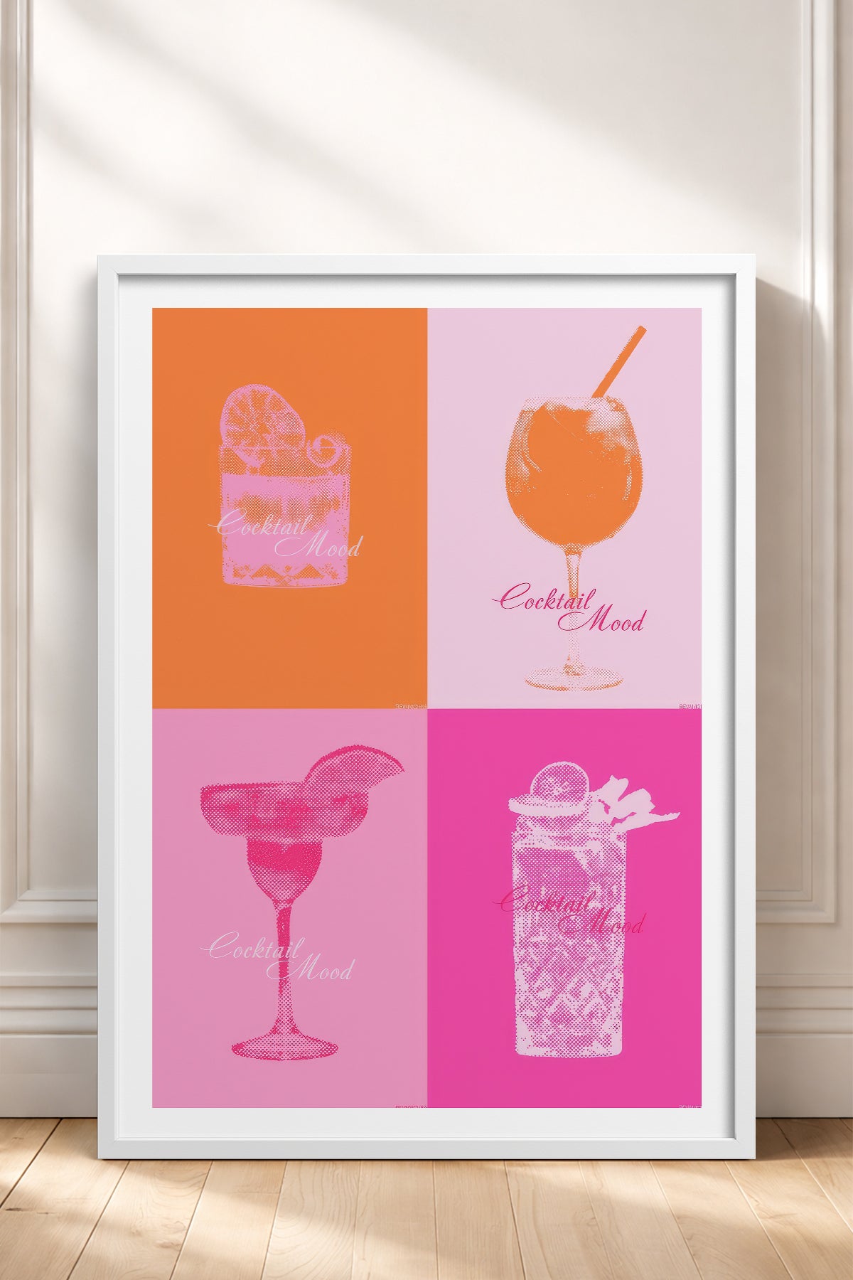 HOMEPACK Ahşap Çerçeveli Tablo Çerçeveli Poster Sanatsal Modern Duvar Dekoru TK-754