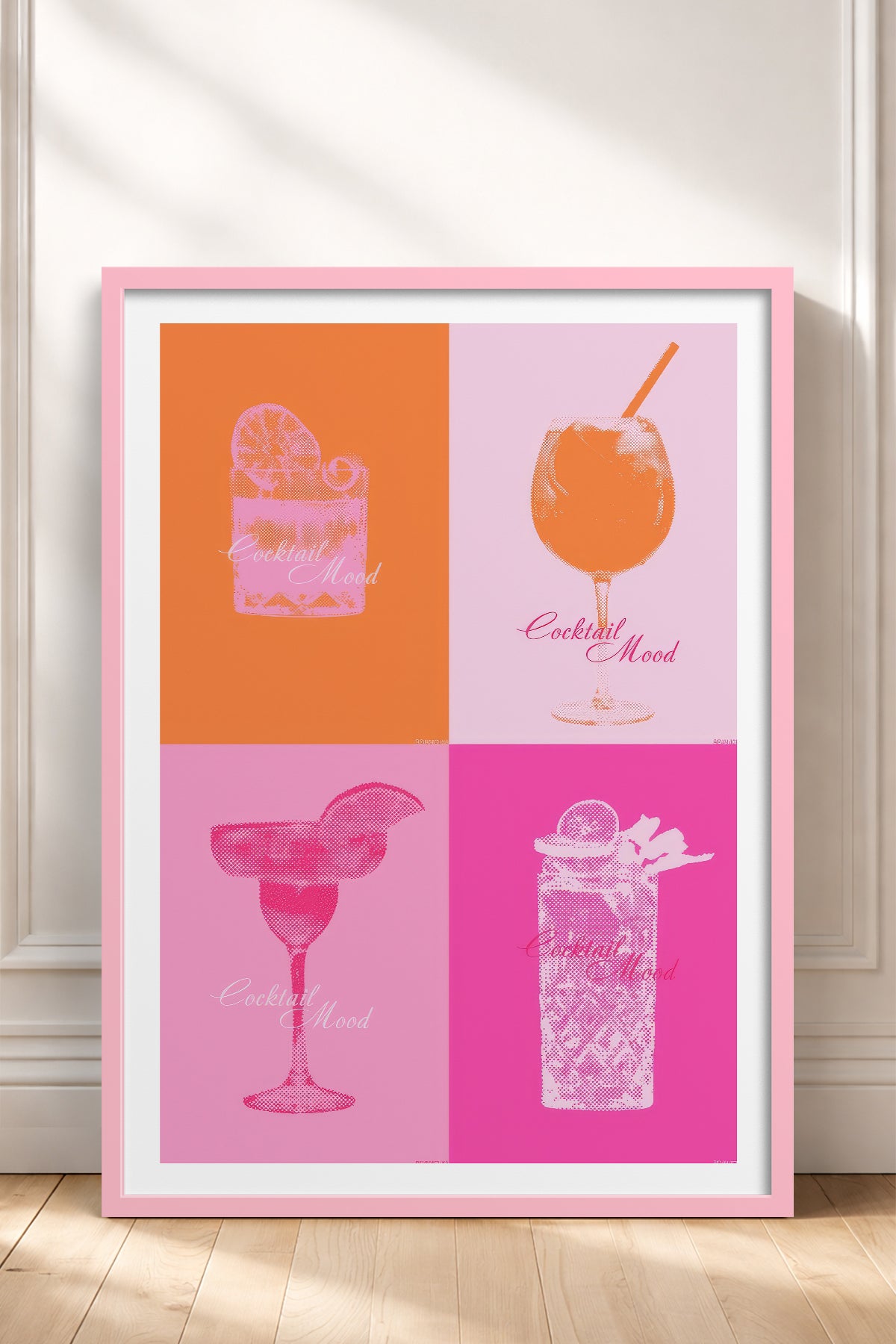 HOMEPACK Ahşap Çerçeveli Tablo Çerçeveli Poster Sanatsal Modern Duvar Dekoru TK-754