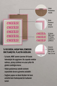 HOMEPACK Ahşap Çerçeveli Tablo Çerçeveli Poster Sanatsal Modern Duvar Dekoru TK-755