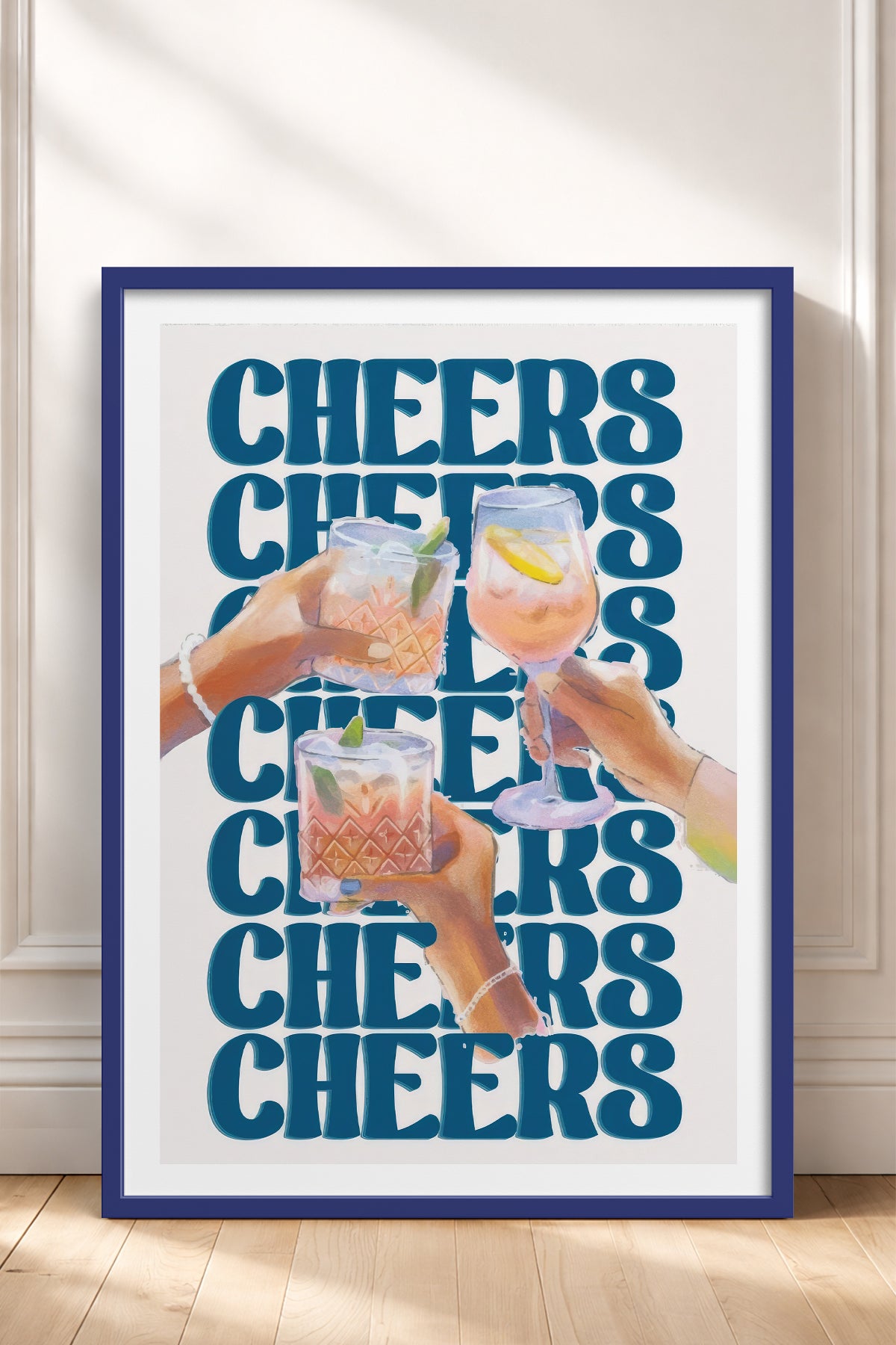 HOMEPACK Ahşap Çerçeveli Tablo Çerçeveli Poster Sanatsal Modern Duvar Dekoru TK-756