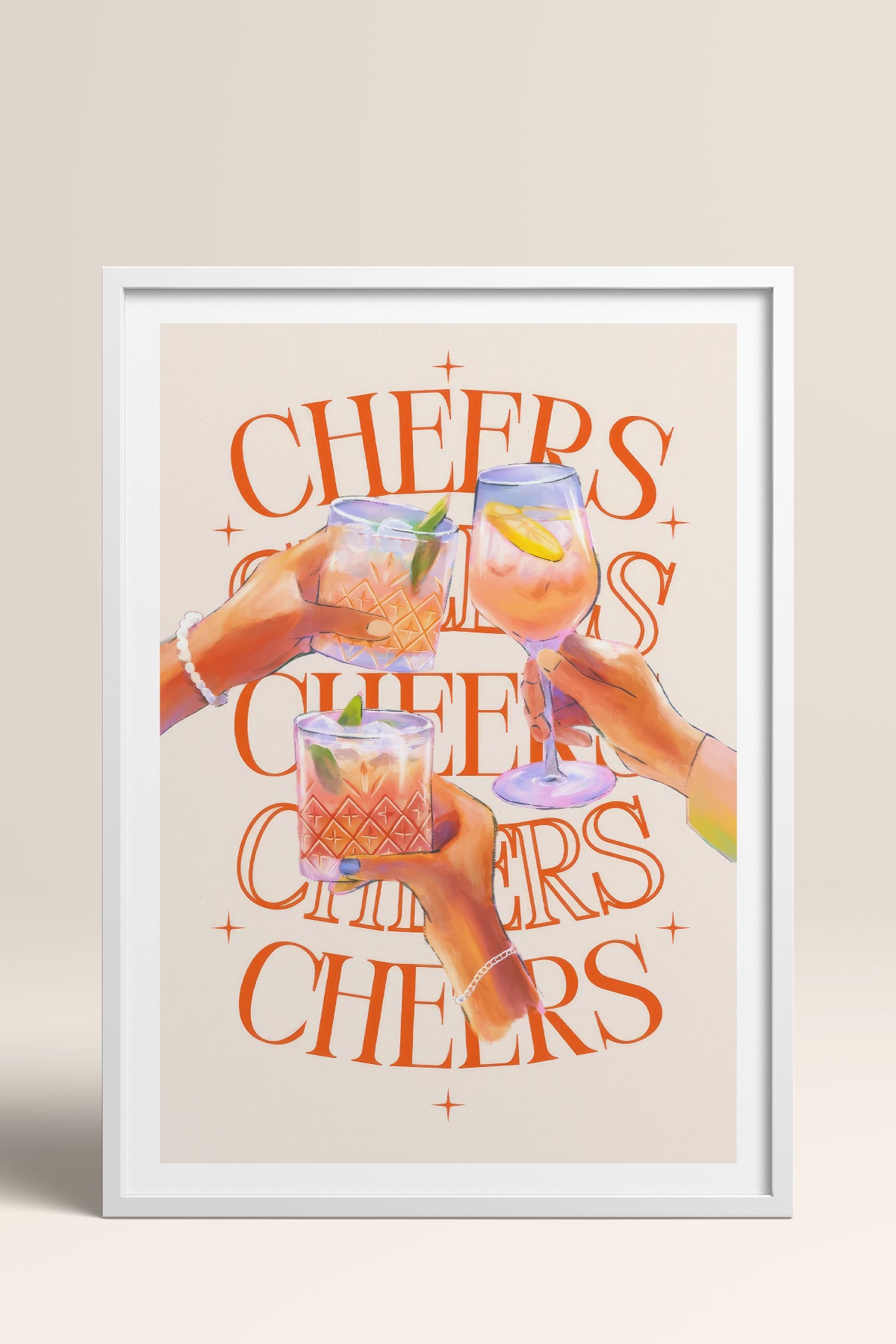 HOMEPACK Ahşap Çerçeveli Tablo Çerçeveli Poster Sanatsal Modern Duvar Dekoru TK-757