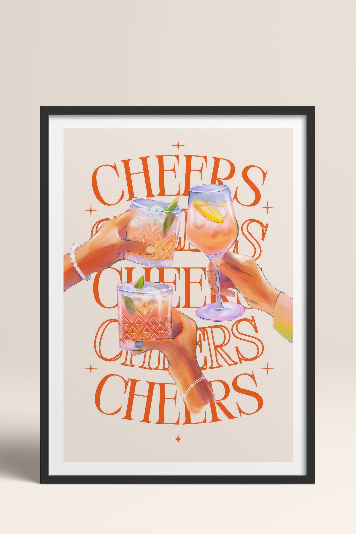 HOMEPACK Ahşap Çerçeveli Tablo Çerçeveli Poster Sanatsal Modern Duvar Dekoru TK-757