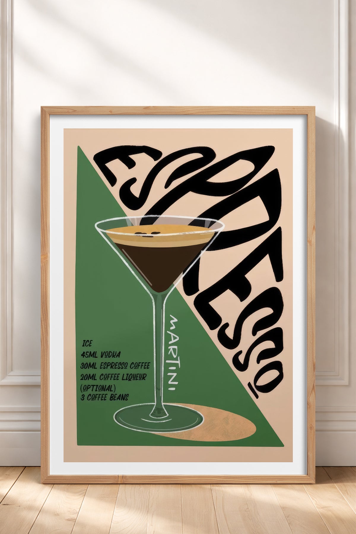 HOMEPACK Ahşap Çerçeveli Tablo Çerçeveli Poster Sanatsal Modern Duvar Dekoru TK-759