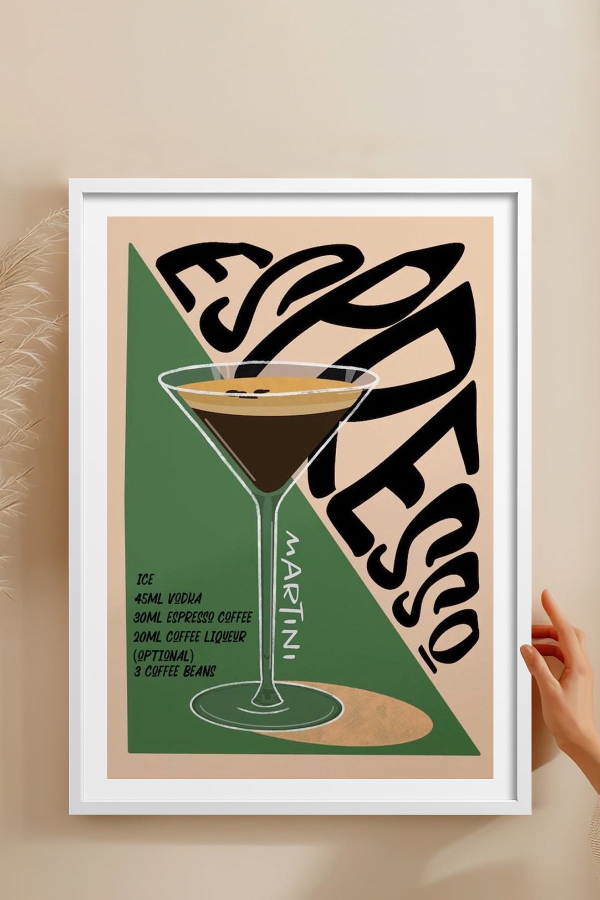 HOMEPACK Ahşap Çerçeveli Tablo Çerçeveli Poster Sanatsal Modern Duvar Dekoru TK-759