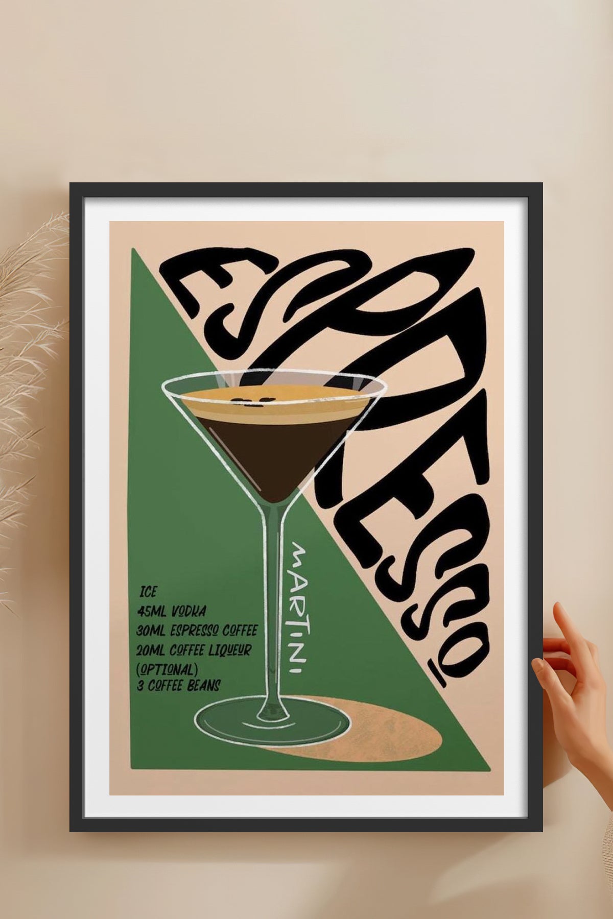 HOMEPACK Ahşap Çerçeveli Tablo Çerçeveli Poster Sanatsal Modern Duvar Dekoru TK-759