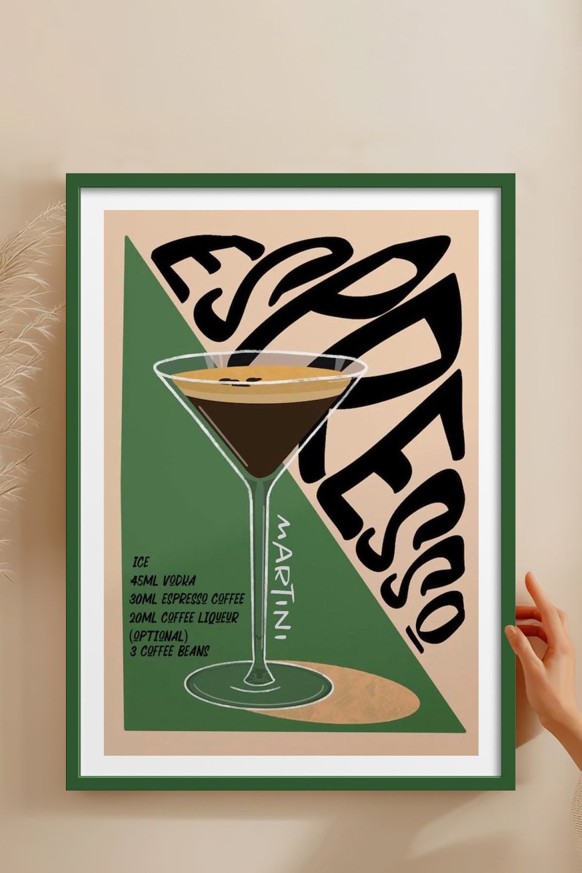 HOMEPACK Ahşap Çerçeveli Tablo Çerçeveli Poster Sanatsal Modern Duvar Dekoru TK-759