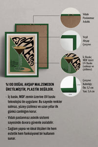 HOMEPACK Ahşap Çerçeveli Tablo Çerçeveli Poster Sanatsal Modern Duvar Dekoru TK-759