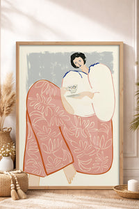 HOMEPACK Ahşap Çerçeveli Tablo Çerçeveli Poster Sanatsal Modern Duvar Dekoru TK-762