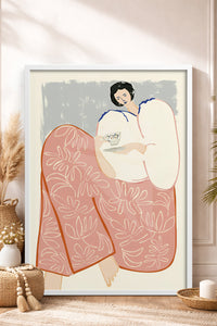 HOMEPACK Ahşap Çerçeveli Tablo Çerçeveli Poster Sanatsal Modern Duvar Dekoru TK-762