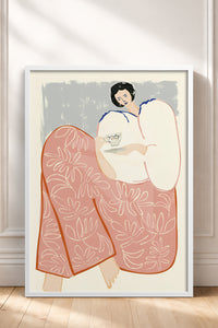 HOMEPACK Ahşap Çerçeveli Tablo Çerçeveli Poster Sanatsal Modern Duvar Dekoru TK-762