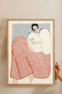 HOMEPACK Ahşap Çerçeveli Tablo Çerçeveli Poster Sanatsal Modern Duvar Dekoru TK-762