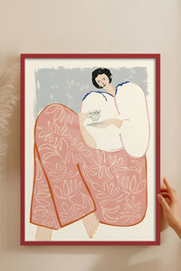 HOMEPACK Ahşap Çerçeveli Tablo Çerçeveli Poster Sanatsal Modern Duvar Dekoru TK-762