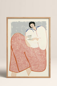 HOMEPACK Ahşap Çerçeveli Tablo Çerçeveli Poster Sanatsal Modern Duvar Dekoru TK-762