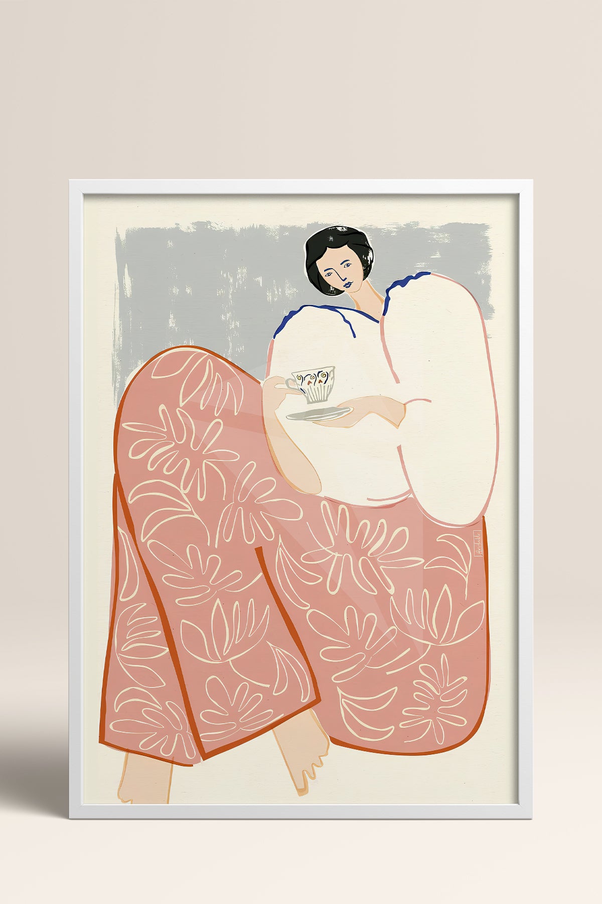 HOMEPACK Ahşap Çerçeveli Tablo Çerçeveli Poster Sanatsal Modern Duvar Dekoru TK-762