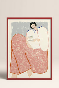 HOMEPACK Ahşap Çerçeveli Tablo Çerçeveli Poster Sanatsal Modern Duvar Dekoru TK-762