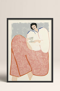 HOMEPACK Ahşap Çerçeveli Tablo Çerçeveli Poster Sanatsal Modern Duvar Dekoru TK-762