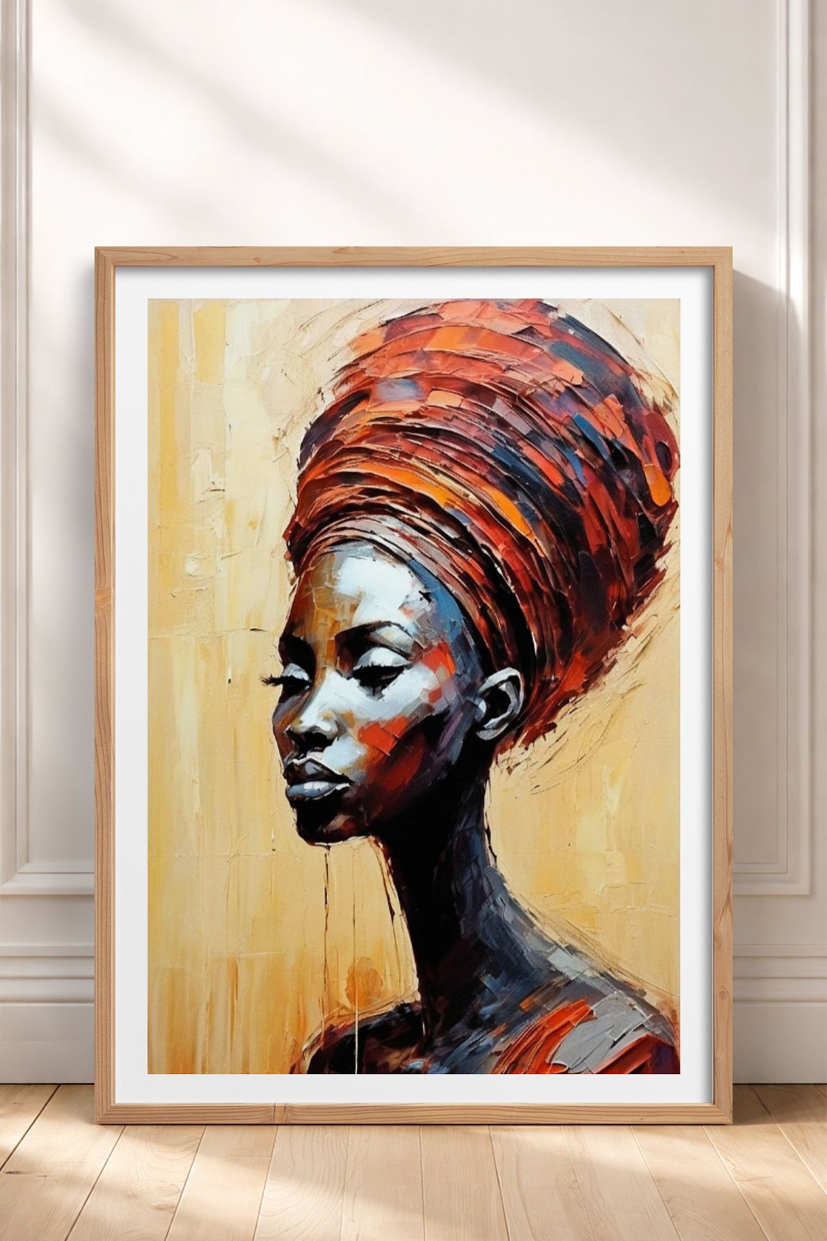 HOMEPACK Ahşap Çerçeveli Tablo Çerçeveli Poster Sanatsal Modern Duvar Dekoru TK-763