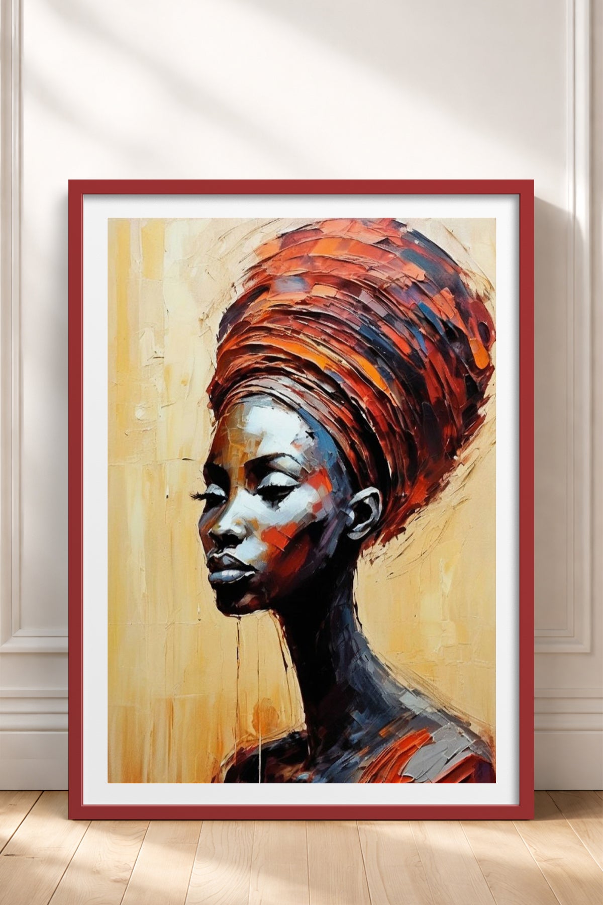 HOMEPACK Ahşap Çerçeveli Tablo Çerçeveli Poster Sanatsal Modern Duvar Dekoru TK-763