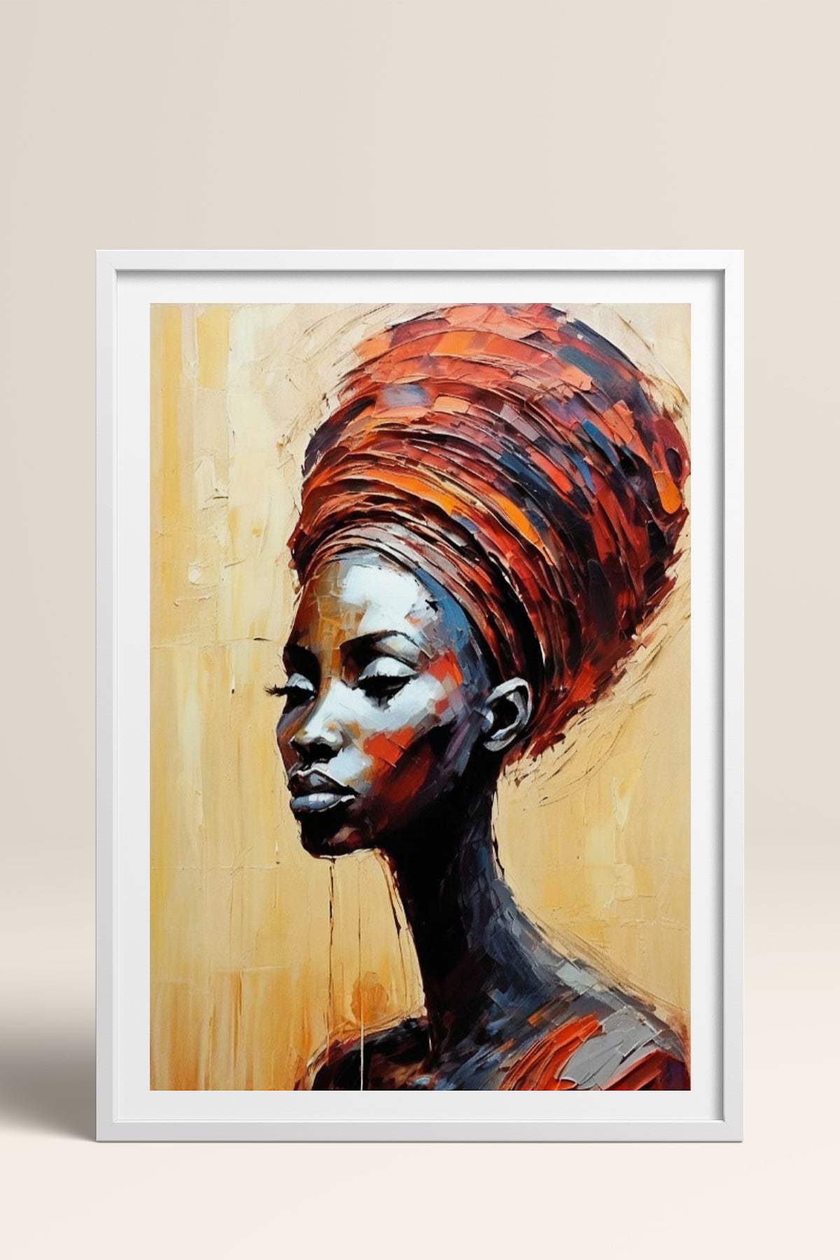 HOMEPACK Ahşap Çerçeveli Tablo Çerçeveli Poster Sanatsal Modern Duvar Dekoru TK-763