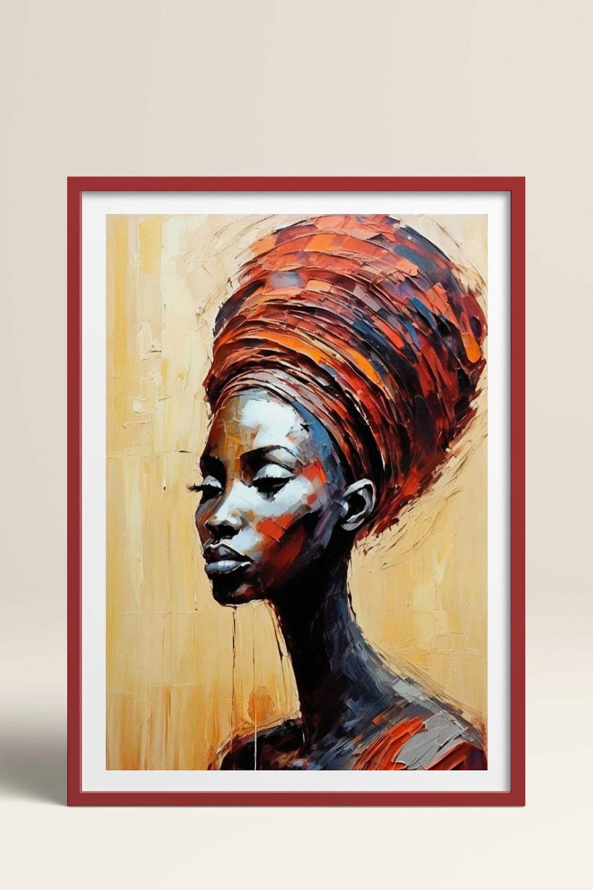 HOMEPACK Ahşap Çerçeveli Tablo Çerçeveli Poster Sanatsal Modern Duvar Dekoru TK-763